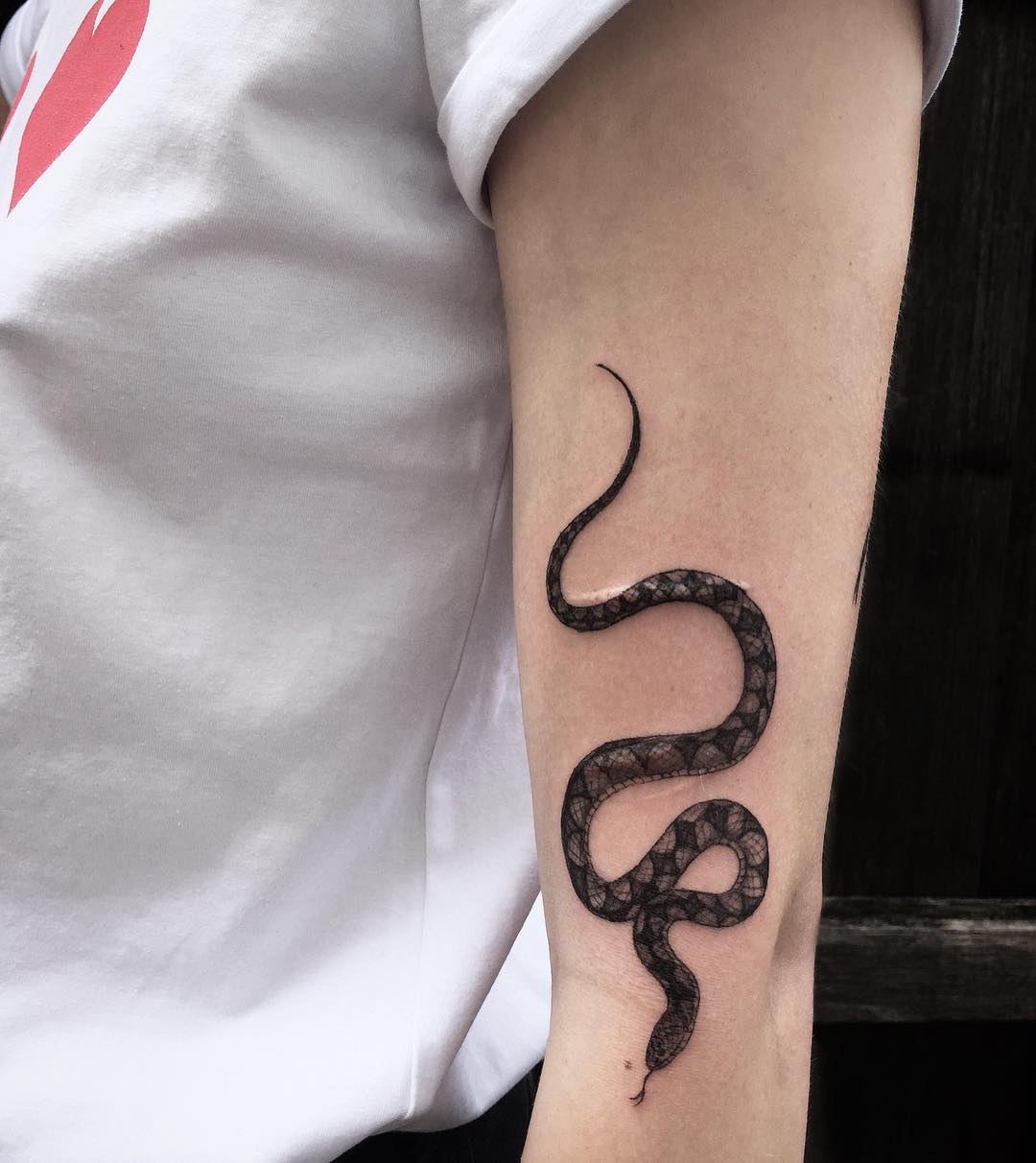 帅到爆炸的纹身图案——蛇 - 知乎